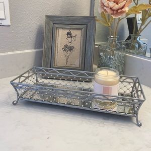 Art Deco Style Mirrored Tray